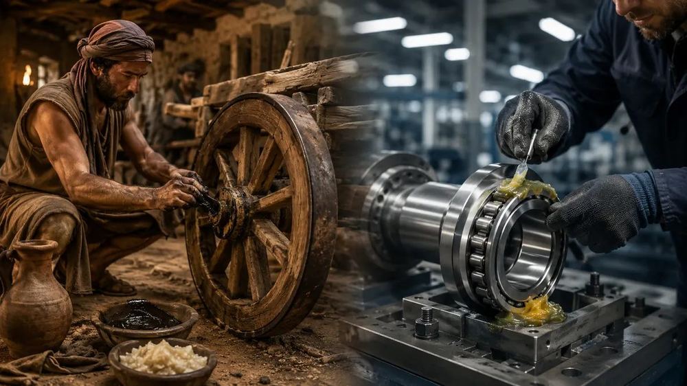 تاریخچه گریس از روانکاری چرخهای قدیمی تا کاربرد صنعتی مدرن